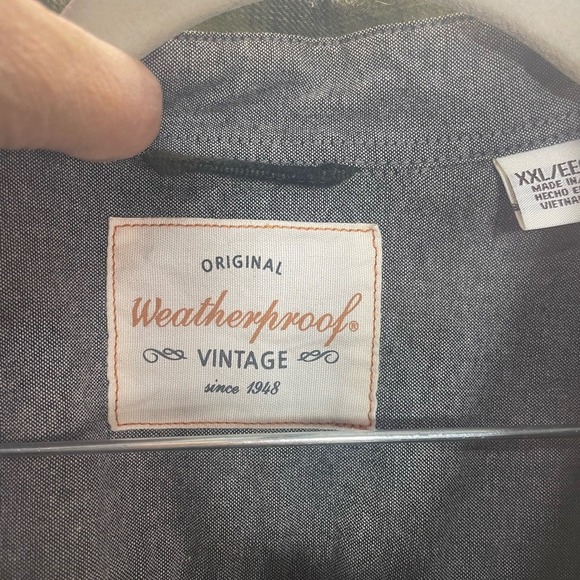 Weatherproof Men's Green and Black Plaid Shirt 2XL - Picture 4 of 4